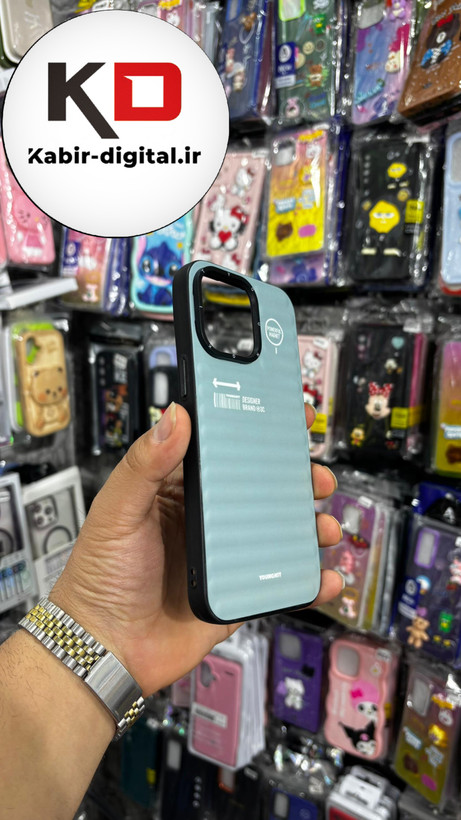 قاب طرح ضد ضربه مات یانگ کیت YoungKit گوشی iphone 14 Pro Max اپل آیفون رنگ سبز آبی