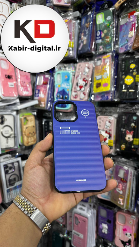 قاب طرح ضد ضربه مات یانگ کیت YoungKit گوشی iphone 14 Pro Max اپل آیفون رنگ بنفش