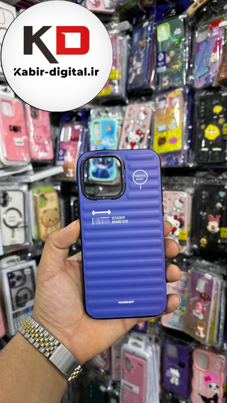 قاب طرح ضد ضربه مات یانگ کیت YoungKit گوشی iphone 14 Pro Max اپل آیفون رنگ بنفش