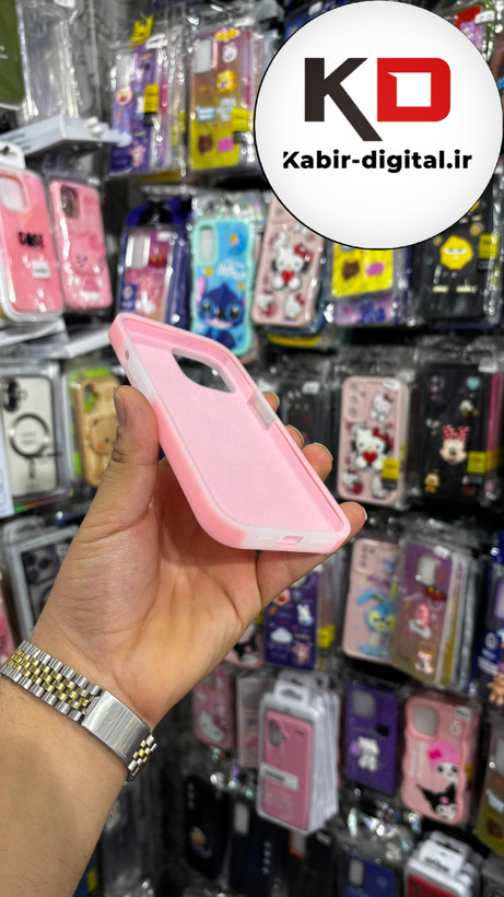 قاب گوشی iPhone 13 آیفون Q Series اورجینال سیلیکونی رنگ پاستلی صورتی