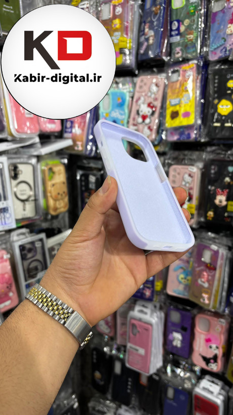 قاب گوشی iPhone 13 آیفون Q Series اورجینال سیلیکونی رنگ پاستلی بنفش