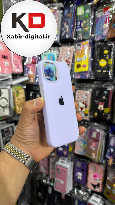 قاب گوشی iPhone 13 آیفون Q Series اورجینال سیلیکونی رنگ پاستلی بنفش