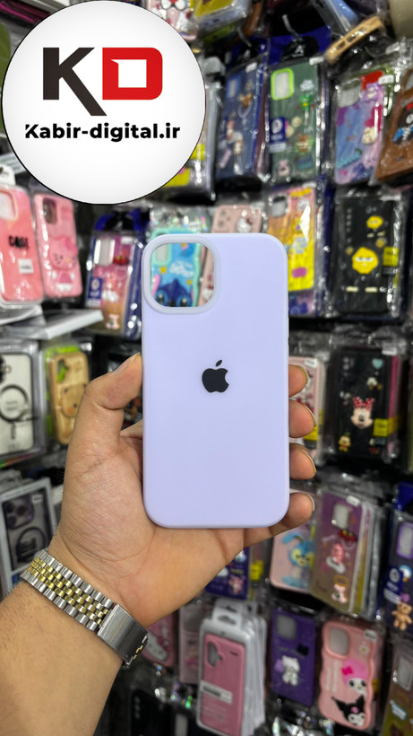 قاب گوشی iPhone 14 آیفون Q Series اورجینال سیلیکونی رنگ پاستلی بنفش