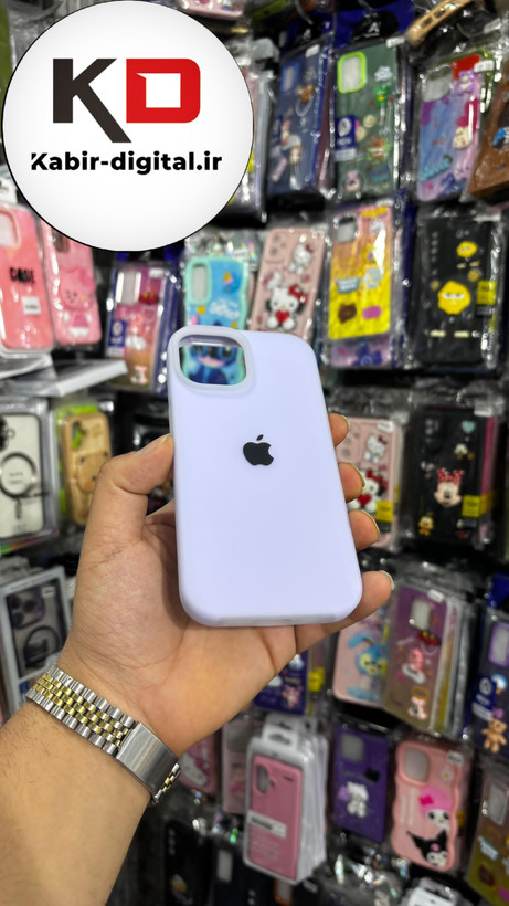 قاب گوشی iPhone 14 آیفون Q Series اورجینال سیلیکونی رنگ پاستلی بنفش