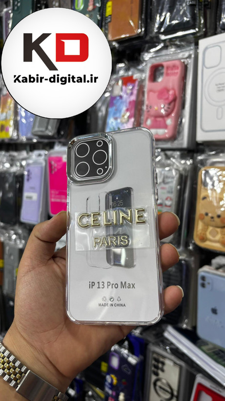 گارد شفاف ژله ایی نوشته طلاکوب برند، مناسب برای آیفون iphone 13pro max - طرح CHANEL