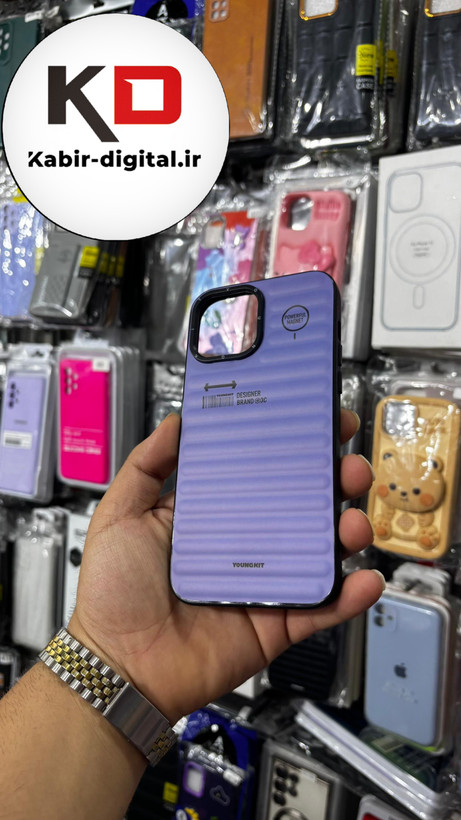 قاب طرح ضد ضربه مات یانگ کیت YoungKit گوشی iphone 13 Pro Max اپل آیفون رنگ یاسی