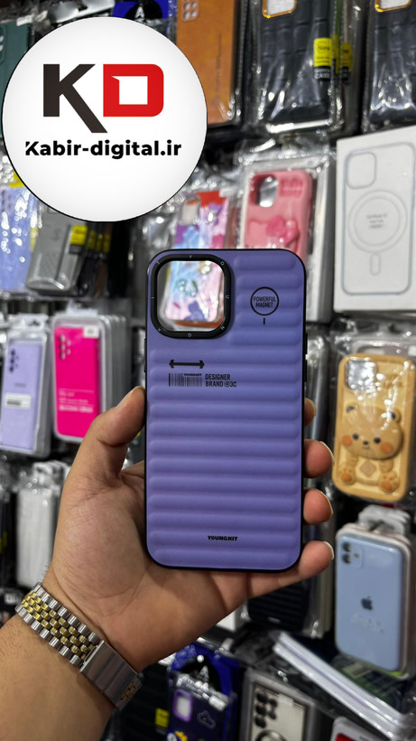 قاب طرح ضد ضربه مات یانگ کیت YoungKit گوشی iphone 13 Pro Max اپل آیفون رنگ یاسی