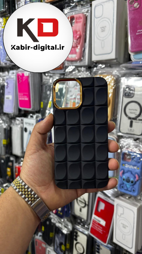 قاب و کاور سیلیکونی طرح شکلاتی برای آیفون 13پرو مکس - مشکی