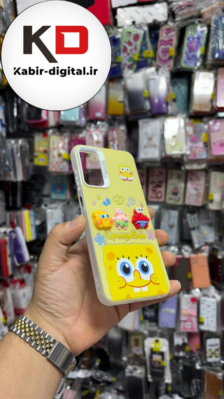 قاب گوشی Galaxy A35 سامسونگ So Cool طرح Patrick and Bob عروسکی خانواده باب اسفنجی