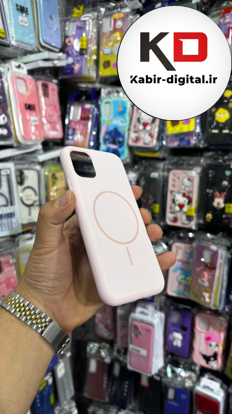 قاب گوشی iPhone 11 آیفون سیلیکونی اورجینال پاک کنی مگ سیف دار Magsafe درجه یک زیربسته کالباسی
