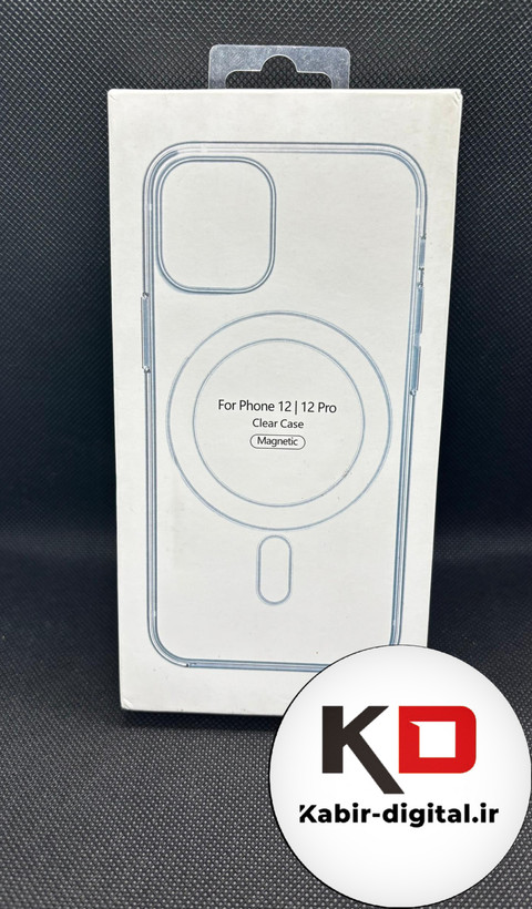 قاب گوشی iPhone 12 Pro آیفون شفاف مگ سیف دار MagSafe اورجینال دور سیلیکونی ایربگ دار