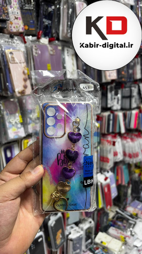 قاب گوشی Galaxy A53 5G سامسونگ طرح لاکچری دستبندی آویزدار زنجیری قلبی محافظ لنز دار