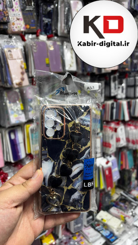قاب گوشی Galaxy A53 5G سامسونگ طرح لاکچری دستبندی آویزدار زنجیری قلبی محافظ لنز دار