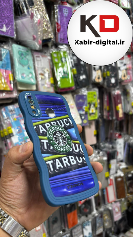 قاب گوشی Galaxy A20s سامسونگ منحنی دور سیلیکونی متال طرح سه بعدی استار باکس