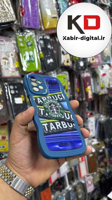 قاب گوشی Galaxy A32 4g سامسونگ منحنی دور سیلیکونی متال طرح سه بعدی استار باکس