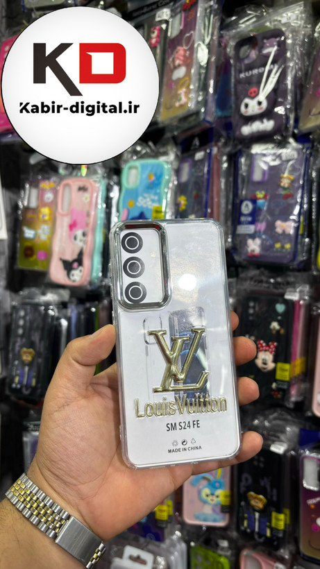 گارد شفاف ژله ایی نوشته طلاکوب برند LV، مناسب برای سامسونگ A16