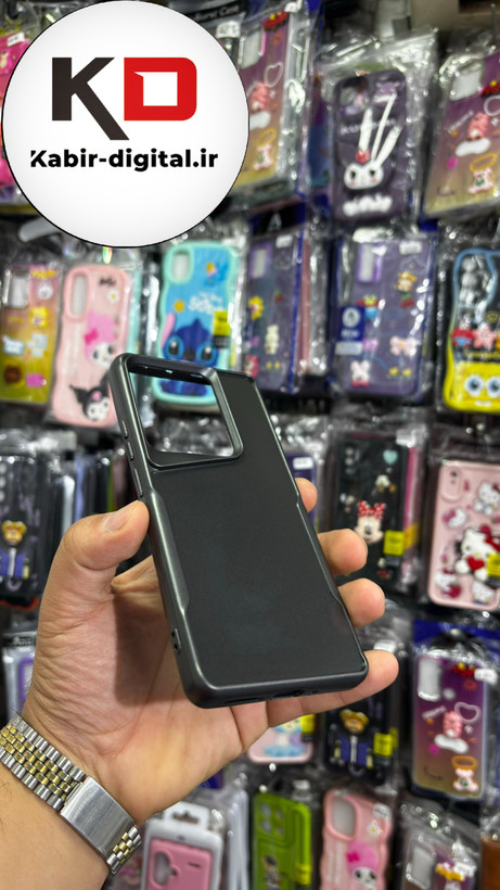 قاب گوشی Redmi Note 13 4g شیائومی New Zone سیلیکونی متالیک Sport مشکی