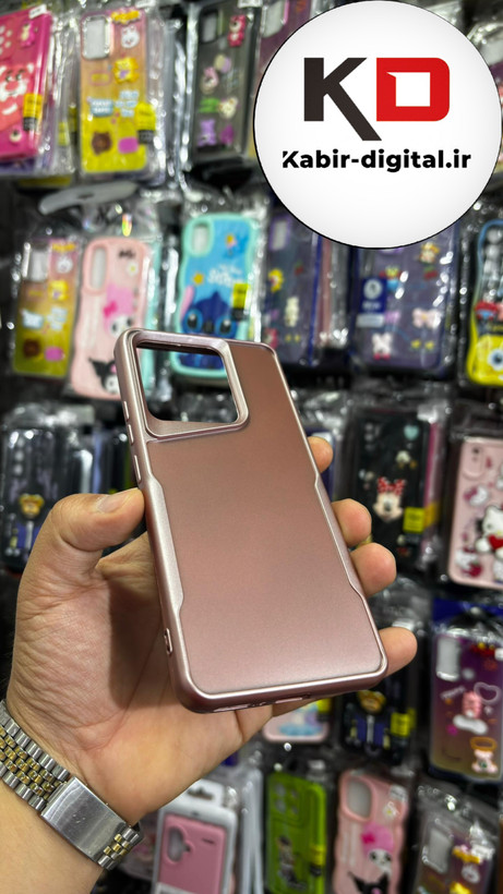 قاب گوشی Redmi Note 13 4g شیائومی New Zone سیلیکونی متالیک Sport گلبهی