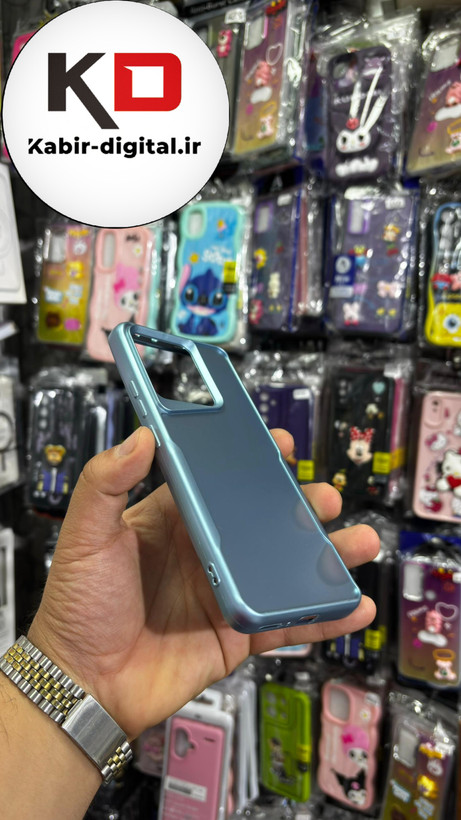 قاب گوشی Redmi Note 13 4g شیائومی New Zone سیلیکونی متالیک Sport آبی
