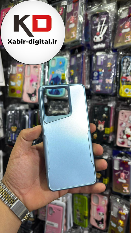 قاب گوشی Redmi Note 13 4g شیائومی New Zone سیلیکونی متالیک Sport آبی