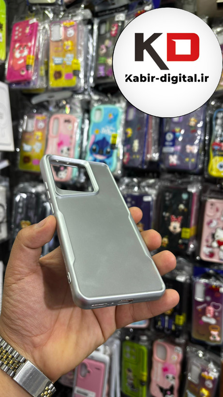 قاب گوشی Redmi Note 13 Pro 4G / Poco M6 Pro 4G / Redmi Note 14S شیائومی New Zone سیلیکونی متالیک Sport نقره ایی