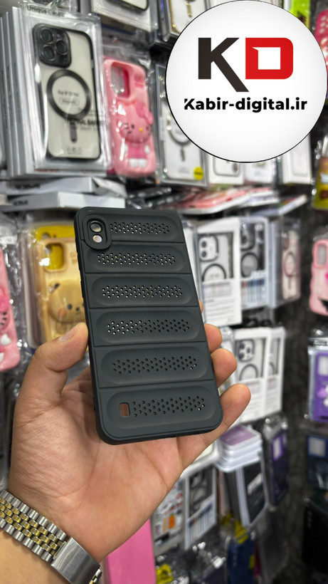 قاب گوشی Galaxy A10 سیلیکونی پافر PC توری زیر بسته محافظ لنز دار مشکی