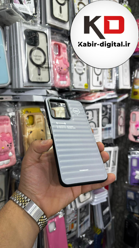 قاب گوشی Redmi Note 12 شیائومی طرح ضد ضربه مات یانگ کیت YoungKit خاکستری