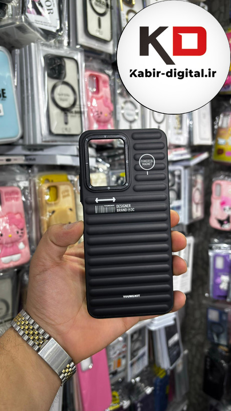 قاب گوشی Redmi Note 12 شیائومی طرح ضد ضربه مات یانگ کیت YoungKit مشکی