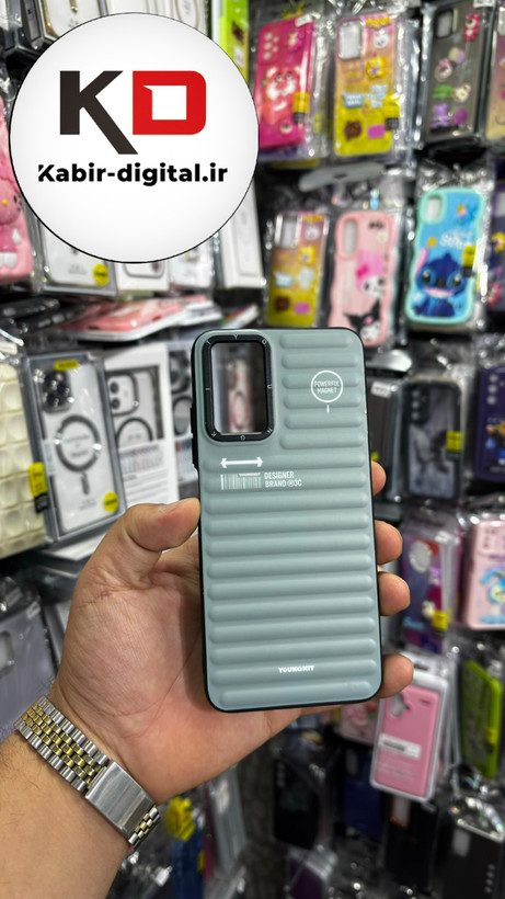 قاب گوشی Redmi Note 12s شیائومی طرح ضد ضربه مات یانگ کیت YoungKit سبزآبی