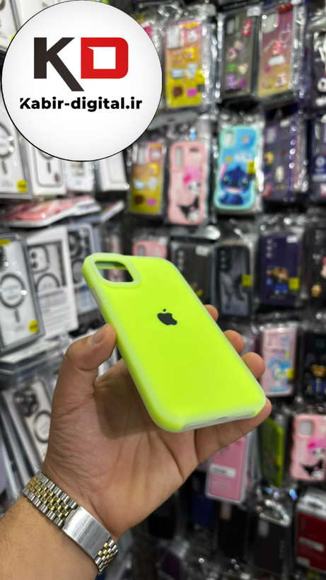 قاب گوشی iPhone 11 آیفون Q Series اورجینال سیلیکونی رنگ پاستلی سبز