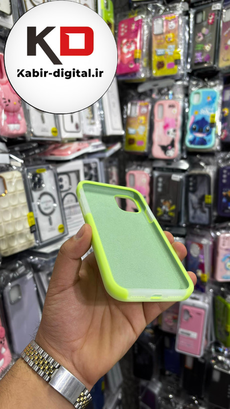 قاب گوشی iPhone 11 آیفون Q Series اورجینال سیلیکونی رنگ پاستلی سبز