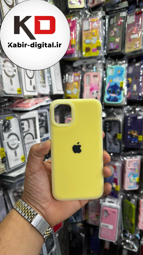 قاب گوشی iPhone 11 آیفون Q Series اورجینال سیلیکونی رنگ پاستلی زرد