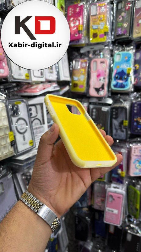 قاب گوشی iPhone 11 آیفون Q Series اورجینال سیلیکونی رنگ پاستلی زرد