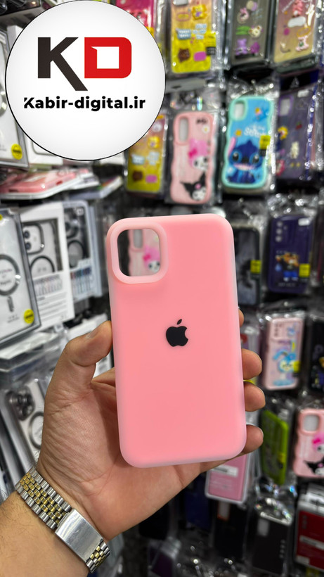 قاب گوشی iPhone 11 آیفون Q Series اورجینال سیلیکونی رنگ پاستلی صورتی