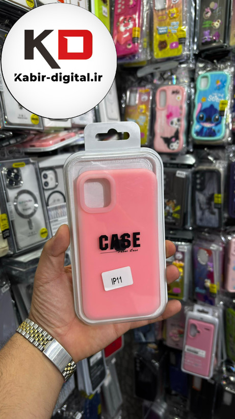 قاب گوشی iPhone 11 آیفون Q Series اورجینال سیلیکونی رنگ پاستلی صورتی