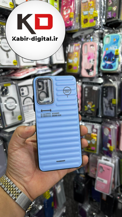قاب گوشی Redmi Note 12s شیائومی طرح ضد ضربه مات یانگ کیت YoungKit آبی