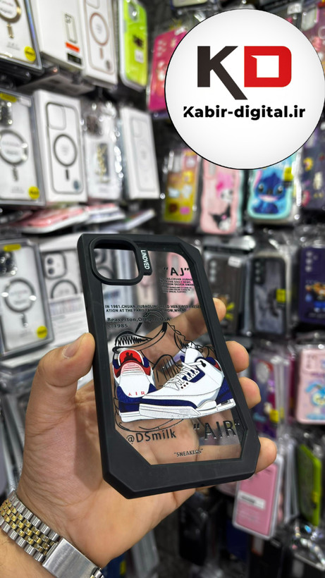 قاب گوشی iPhone 11 آیفون شفاف اورجینال LINOVEO فانتزی چند ضلعی طرح کفش