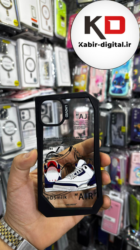 قاب گوشی iPhone 11 آیفون شفاف اورجینال LINOVEO فانتزی چند ضلعی طرح کفش