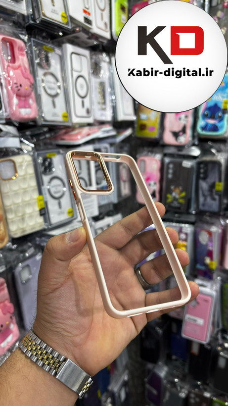 قاب گوشی Redmi Note 12s- Note 11s- Note 11 شیائومی اورجینال متال کیس Metal طرح پشت طلق شفاف دور سیلیکونی گلبهی