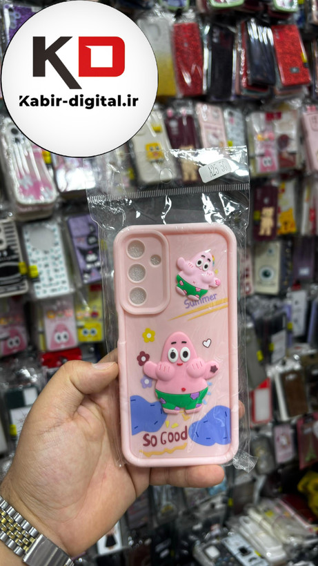 قاب گوشی Galaxy A35 سامسونگ طرح سیلیکونی Solid عروسکی برجسته محافظ لنزدار طرح پاتریک