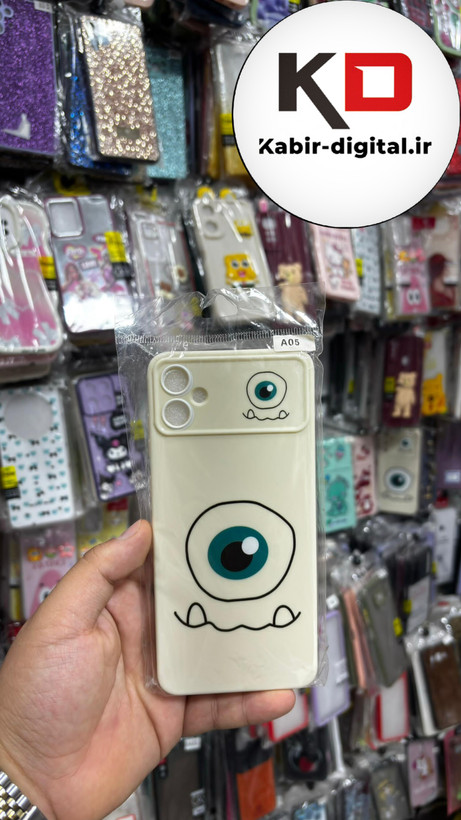 قاب گوشی Galaxy A05 سامسونگ طرح سیلیکونی ژله ای سولید SOLID سه بعدی برجسته عروسکی محافظ لنزدار