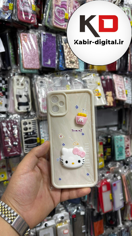 قاب گوشی Galaxy A05 سامسونگ طرح سیلیکونی ژله ای سولید SOLID سه بعدی برجسته عروسکی هلوکیتی محافظ لنزدار