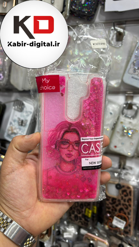 قاب گوشیRedmi Note 8PROشیائومی آکواریومی Aquarium Case شفاف اکلیلی عروسکی برجسته طرح دختر
