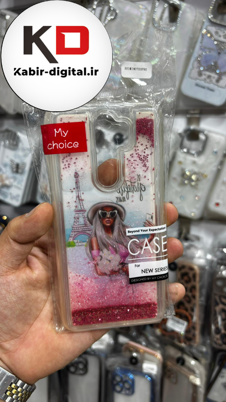 قاب گوشی Redmi Note 8PRO شیائومی آکواریومی Aquarium Case شفاف اکلیلی عروسکی برجسته طرح برج ایفل