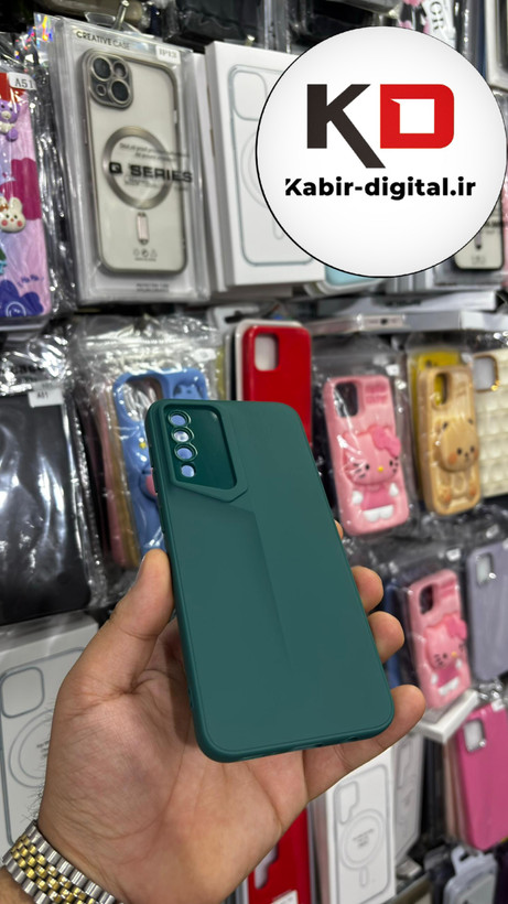 قاب گوشی Galaxy A30s/A50/A50s سامسونگ سری Porsche Design پورش دیزاین Hard LUXURY محافظ لنز دار سبز
