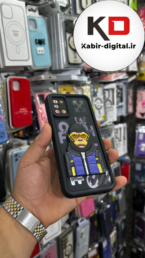 قاب گوشی Galaxy A31/51 سامسونگ سیلیکونی Solid جدید فانتزی چاپی محافظ لنزدار طرح میمون