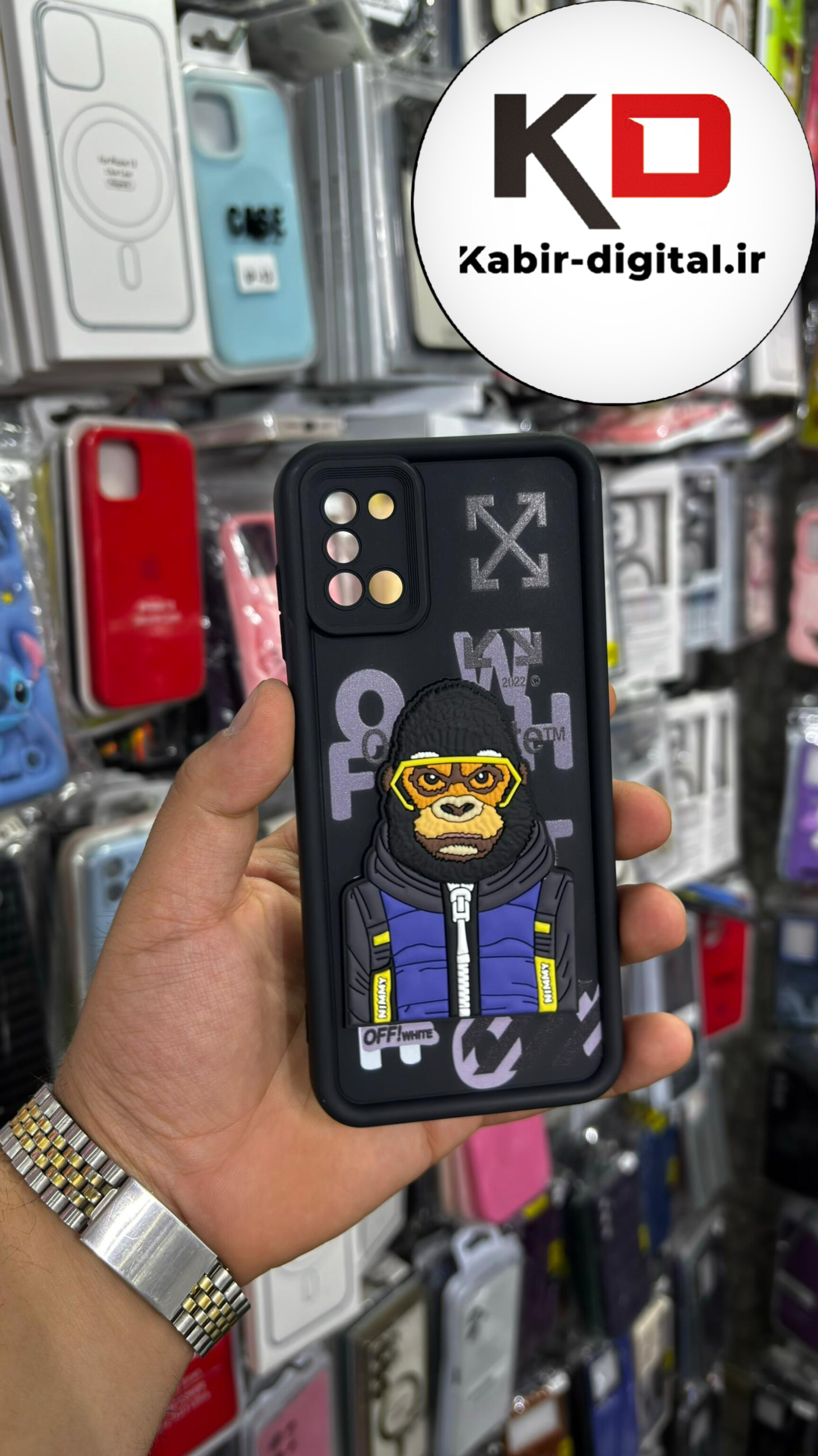 قاب گوشی Galaxy A31/51 سامسونگ سیلیکونی Solid جدید فانتزی چاپی محافظ لنزدار طرح میمون
