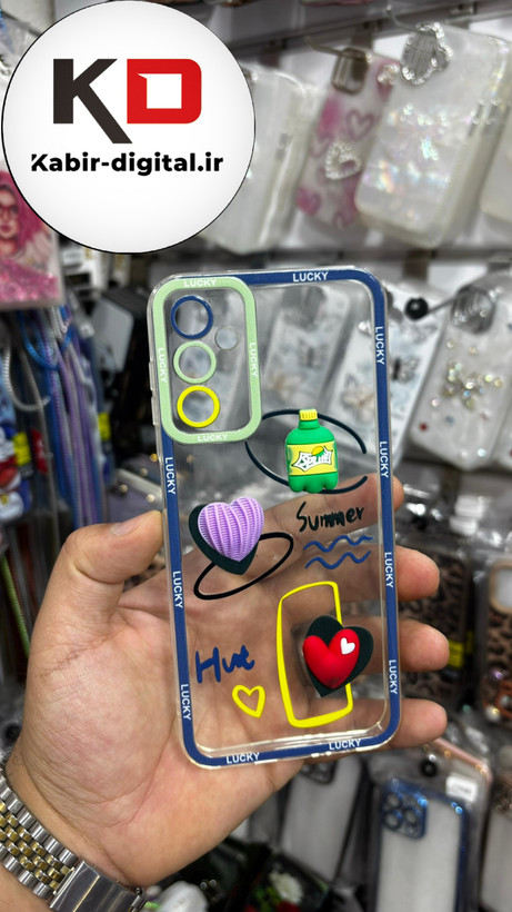 قاب گوشی Galaxy A14 سامسونگ طرح عروسکی سه بعدی شفاف TPU محافظ لنز دار