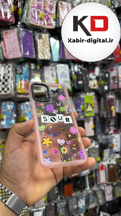 قاب گوشی Galaxy A32 4g سامسونگ So CooL سوکول اورجینال فانتزی دکمه کرومی طرح گل