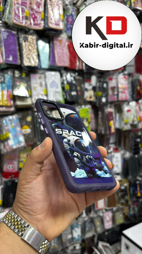 قاب گوشی Galaxy A32 4g سامسونگ So CooL سوکول اورجینال فانتزی دکمه کرومی طرح فضانورد